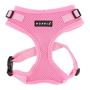 Puppia Authentic RiteFit Harness with Adjustable Neck Pink Small