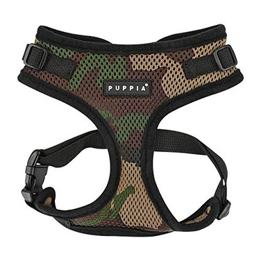 Puppia Authentic Puppia Ritefit Harness With Adjustable Neck Camo Large