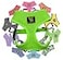 EcoBark Classic Dog Harness Innovative Mesh No Pull No Choke Design Soft Double Padded Breathable Vest for EcoFriendly Easy Control Walking for Large Puppies Full Size Breeds Extra Large Dogs XXL Gree