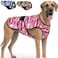 LUCOLOVE Dog Cooling Vest 2Layer Cooling with Soft Microfiber Fabric Lightweight Adjustable and Comfortable UV Protection for Small to Large Dogs Relief in Hot Weather Pink XXLarge