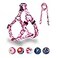 QQPETS Dog Harness Leash Set Adjustable Heavy Duty No Pull Halter Harnesses for Small Medium Large Breed Dogs Back Clip AntiTwist Perfect for Walking S1420 Chest Girth Daisy