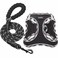 haapaw Dog Harness with Leash Set No Pull Adjustable Reflective Stepin Puppy Harness with Thickened Padded Vest for ExtraSmallSmall Medium Dogs
