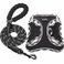 haapaw Dog Harness with Leash Set No Pull Adjustable Reflective Stepin Puppy Harness with Thickened Padded Vest for ExtraSmallSmall Medium Dogs