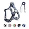 QQPETS Dog Harness Leash Set Adjustable Heavy Duty No Pull Halter Harnesses for Small Medium Large Breed Dogs Back Clip AntiTwist Perfect for Walking S1420 Chest Girth Bone