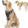 Fida Dog Harness MultiFunctional NoPull Pet Vest Harness with Saddle Bags Backpack Front Leash Clip Adjustable Soft Padded Reflective NoChoke Dog Vest Heavy Duty for Large Dog L Black