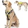 Fida Dog Harness MultiFunctional NoPull Pet Vest Harness with Saddle Bags Backpack Front Leash Clip Adjustable Soft Padded Reflective NoChoke Dog Vest Heavy Duty for Large Dog L Yellow