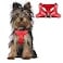 BARKBAY Dog Harness Step in Dog Vest Harness Reflective Adjustable Puppy No Pull Harness Breathable Soft for Small and Medium Dogs Cats Red XXS