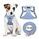 CHEDE No Pull Puppy Harness and Multifunction Dog Leash Set 8 Colors Soft Adjustable No Choke Escape Proof CuteLightweight Pet Vest Harness for Small and Medium Dog S Blue