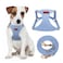 CHEDE No Pull Puppy Harness and Multifunction Dog Leash Set 8 Colors Soft Adjustable No Choke Escape Proof CuteLightweight Pet Vest Harness for Small and Medium Dog S Blue