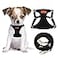 CHEDE No Pull Puppy Harness and Multifunction Dog Leash Set 8 Colors Soft Adjustable No Choke Escape Proof CuteLightweight Pet Vest Harness for Small and Medium Dog XS Black