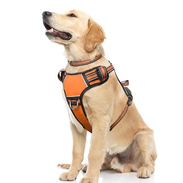 WINSEE Dog Harness No Pull Pet Harnesses with Dog Collar Adjustable Reflective Oxford Outdoor Vest FrontBack Leash Clips for Small Medium Large Extra Large Dogs Easy Control Handle for Walking