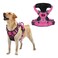 Tuff Pupper No Pull Easy Walk Dog Harness Heavy Duty Pet Vest Front Back Leash Clips Strong Safety Handle Reflective Anti Pull Vest Comfortable Padded Escape Proof Harness Large Pink