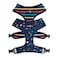 LucyCo. Lucy Co Reversible Dog Harness WaterRepellent Neoprene DualPrint Design Easy Swap Style Adjustable Comfort Fit Space Doodle Reversible Harness Small