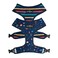 LucyCo. Lucy Co Reversible Dog Harness WaterRepellent Neoprene DualPrint Design Easy Swap Style Adjustable Comfort Fit Space Doodle Reversible Harness XSmall