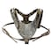 haoyueer New Soft Leather Dog Harness Large Pitbull Mastiff Boxer Bully Chest for 2634 Adjustable Gold Brown