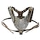 haoyueer New Soft Leather Dog Harness Large Pitbull Mastiff Boxer Bully Chest for 2634 Adjustable Gold Brown