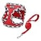 Mercano Soft Mesh Dog Harness and Leash Set Stepin Reflective Breathable Lightweight Vest Harnesses with Safety Buckle for Small Dogs Cats Red S