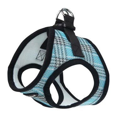 Bark Appeal Blue Plaid Stepin Dog Harness for Medium to Large Sized Pets Updated Sizing ReMeasuring is Essential Soft Vest Harness AntiChoke with Adjustable Strap Heavy Duty Clip L