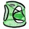 Bark Appeal Green Netted Stepin Dog Harness for Large to Extra Large Sized Pets Updated Sizing Remeasuring is Essential Soft Netted Mesh AntiChoke with Adjustable Strap Heavy Duty Clip XL