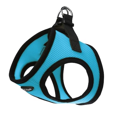 Bark Appeal Aqua Blue Stepin Dog Harness for XS to Small Sized Pets Updated Sizing ReMeasuring is Essential Soft Vest Harness AntiChoke with Adjustable Strap Heavy Duty Clip S