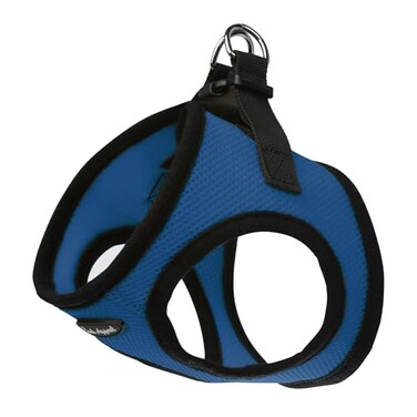 Bark Appeal Blue Stepin Dog Harness for Small to Medium Sized Pets Updated Sizing ReMeasuring is Essential Soft Vest Harness AntiChoke with Adjustable Strap Heavy Duty Clip M
