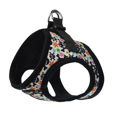 Bark Appeal Skull Multi Stepin Dog Harness for Extra Small Sized Pets Updated Sizing ReMeasuring is Essential Soft Vest Harness AntiChoke with Adjustable Strap Heavy Duty Clip XS