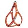 Pawtitas Recycled Reflective Stepin Dog Harness Adjustable NoPull Vest for Puppies to Seniors Safe Comfortable M Orange