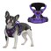 Tuff Pupper No Pull Easy Walk Dog Harness Heavy Duty Pet Vest Front Back Leash Clips Strong Safety Handle Reflective Anti Pull Vest Comfortable Padded Escape Proof HarnessMedium Purple