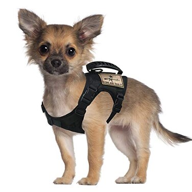 SALFSE Tactical Dog Training Harness Outdoor Working Vest Adjustable Military MOLLE Dog Vest Harness with Rubber Handle