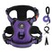 IVYLANE IVYLANE No Pull Dog Harness for Small Dogs Dog Vest Harness with Leash Safety Belt and Storage Strap Fully Adjustable Harness 360 Reflective Strip Soft Handle Purple S