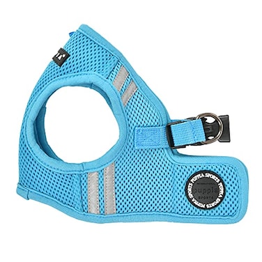 Puppia Soft Vest Dog Harness No Choke Stepin Reflective Triple Layered Breathable Mesh for Small and Medium Dog Sky Blue Medium
