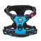 PoyPet No Pull Dog Harness No Choke Front Lead Dog Reflective Harness Adjustable Soft Padded Pet Vest with Easy Control Handle for Small to Large DogsBlueXS