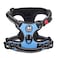 PoyPet No Pull Dog Harness No Choke Front Lead Dog Reflective Harness Adjustable Soft Padded Pet Vest with Easy Control Handle for Small to Large DogsLight BlueS