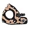 Puppia Serval Vest Dog Harness Stepin Warm Winter Leopard Pattern for Small and Medium Dog Beige Small
