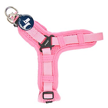 Puppia Soft Dog Harness X No Choke No Pull Adjustable Walking Training for Small and Medium Dog Pink S