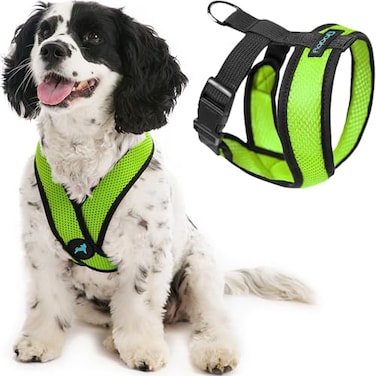 Gooby Comfort X Head In Harness Green XLarge No Pull Small Dog Harness Patented ChokeFree X Frame Perfect on the Go Dog Harness for Medium Dogs No Pull Small Dogs for Indoor and Outdoor Use