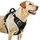 BARKBAY No Pull Dog Harness 3 Buckles Large Reflective Dog Harness with Front Clip and Easy Control Handle for Walking Training Running with ID tag PocketBlackM