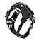 Kurgo Stash n Dash Harness Lightweight Portable Travel Dog Gear Ripstop Fabric Reflective Trim Foldable Dog Running Harness VNeck Design Black XLarge