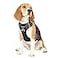 Funfox Dog Harness Medium Sized Dog Vertical Handle Easy Control No Pull Pet Vest Adjustable with 2 Leash Clips Soft Material Reflective Safe Night Walking for Small Medium Large Breed Black M