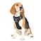 Funfox Dog Harness Medium Sized Dog Vertical Handle Easy Control No Pull Pet Vest Adjustable with 2 Leash Clips Soft Material Reflective Safe Night Walking for Small Medium Large Breed Black M