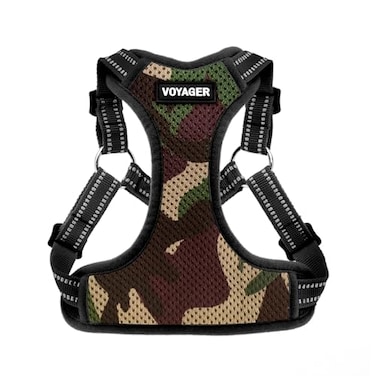 Best Pet Supplies Voyager Adjustable Stepin Flex Breathable Mesh Dog Harness for Small Medium Large Dogs ArmyBlack Trim XS