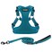 Best Pet Supplies Voyager Adjustable Stepin Flex Breathable Mesh Dog Harness for Small Medium Large Dogs Leash Set Turquoise S