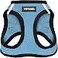 Best Pet Supplies All Weather Mesh Plush Reflective No Pull Harness for Small Medium Dogs Cats Secure with Hook Loop Fastener Buckle Double DRings Baby BlueBlack Trim XS