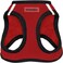 Best Pet Supplies All Weather Mesh Plush Reflective No Pull Harness for Small Medium Dogs Cats Secure with Hook Loop Fastener Buckle Double DRings RedBlack Trim XL