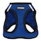 Best Pet Supplies Voyager Stepin Air Harness All Weather Mesh Reflective No Pull Harness for Dogs Cats Secure with Hook Loop Fastener Buckle Double DRings Royal BlueBlack Trim XXS