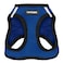 Best Pet Supplies Voyager Stepin Air Harness All Weather Mesh Reflective No Pull Harness for Dogs Cats Secure with Hook Loop Fastener Buckle Double DRings Royal BlueBlack Trim M