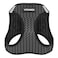 Best Pet Supplies Voyager Stepin Air Harness All Weather Mesh Reflective No Pull Harness for Dogs Cats Secure with Hook Loop Fastener Buckle Double DRings Gray 2Tone L