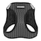 Best Pet Supplies Voyager Stepin Air Harness All Weather Mesh Reflective No Pull Harness for Dogs Cats Secure with Hook Loop Fastener Buckle Double DRings Gray 2Tone L
