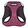 Best Pet Supplies Voyager Stepin Air Harness All Weather Mesh Reflective No Pull Harness for Dogs Cats Secure with Hook Loop Fastener Buckle Double DRings Fuchsia 2Tone M
