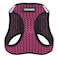 Best Pet Supplies Voyager Stepin Air Harness All Weather Mesh Reflective No Pull Harness for Dogs Cats Secure with Hook Loop Fastener Buckle Double DRings Fuchsia 2Tone M